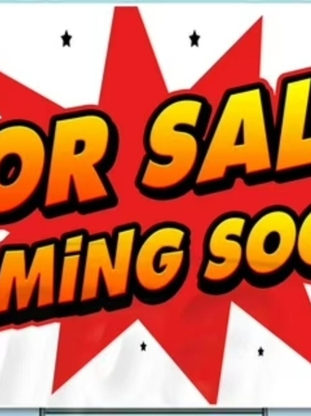 Coming Soon Promotional Poster - Red and Yellow